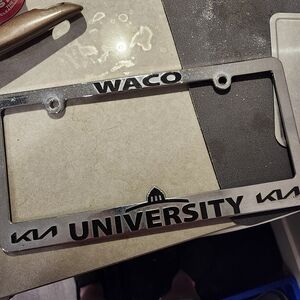 Waco University License Plate Frame